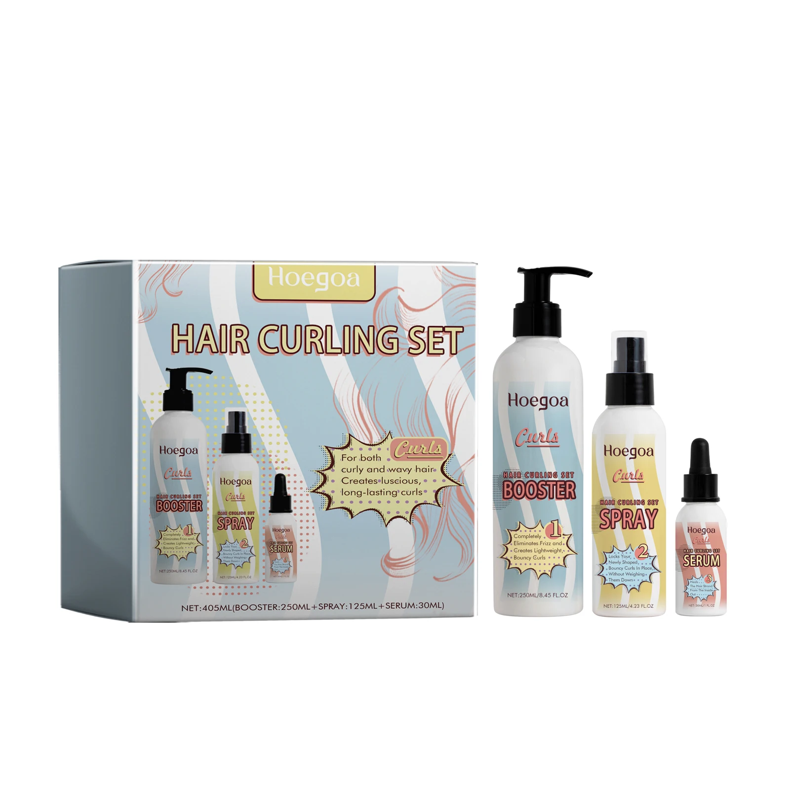 Hair Care Kit - BabyHoegoa Fluffy Curly Hair Care Kit,