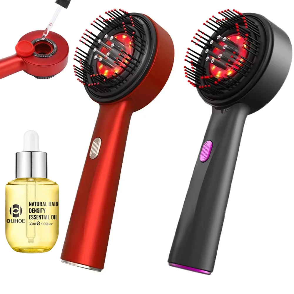 Scalp Massage Comb 630nm Infra - огляд і ціна Hair Growth Serum Oil