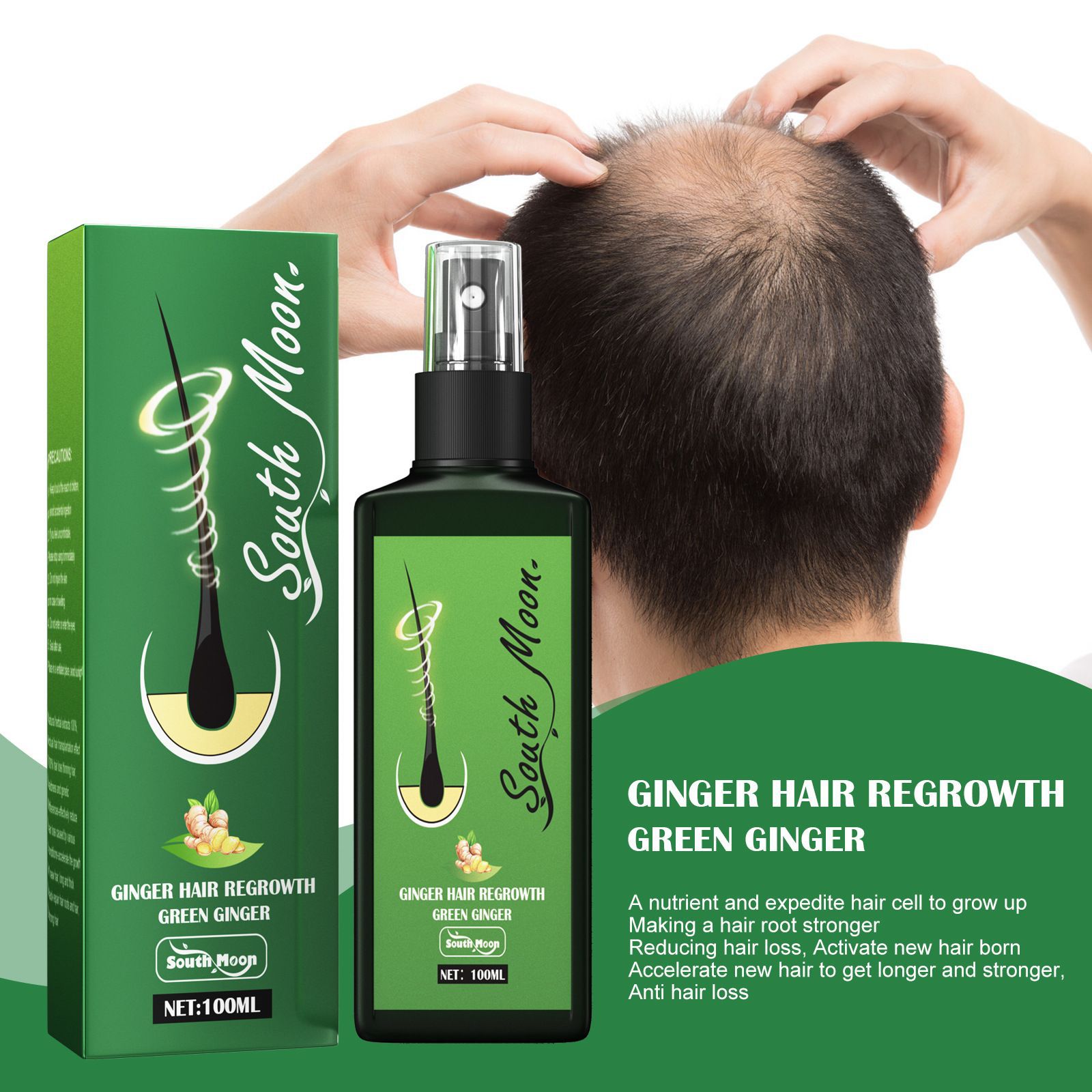 South Moon Ginger Hair Growth  - огляд і ціна Hair Care Natural Products