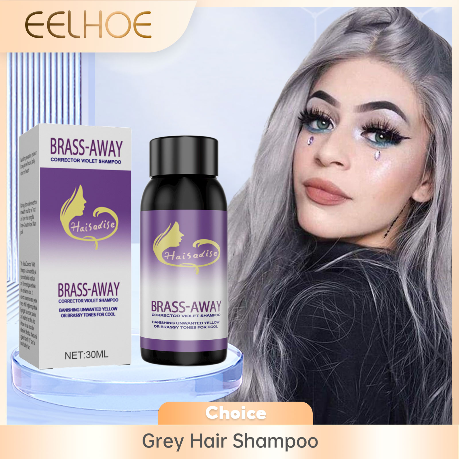 Gray Color Fixing Hair Dye Sha - огляд і ціна Purple Toning Shampoo