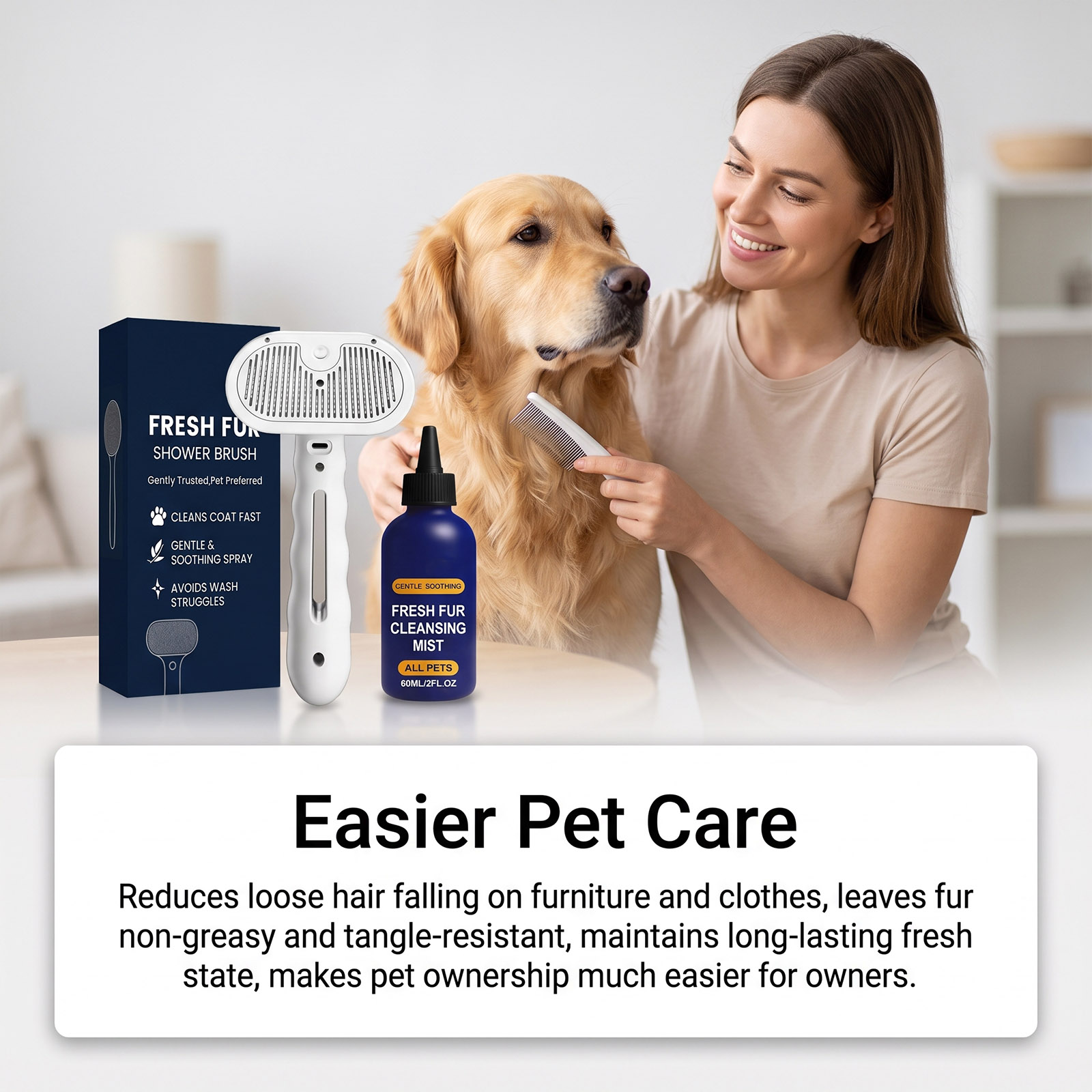 Pet Hair Detangler Spray Set S - огляд і ціна Hair Care Kit
