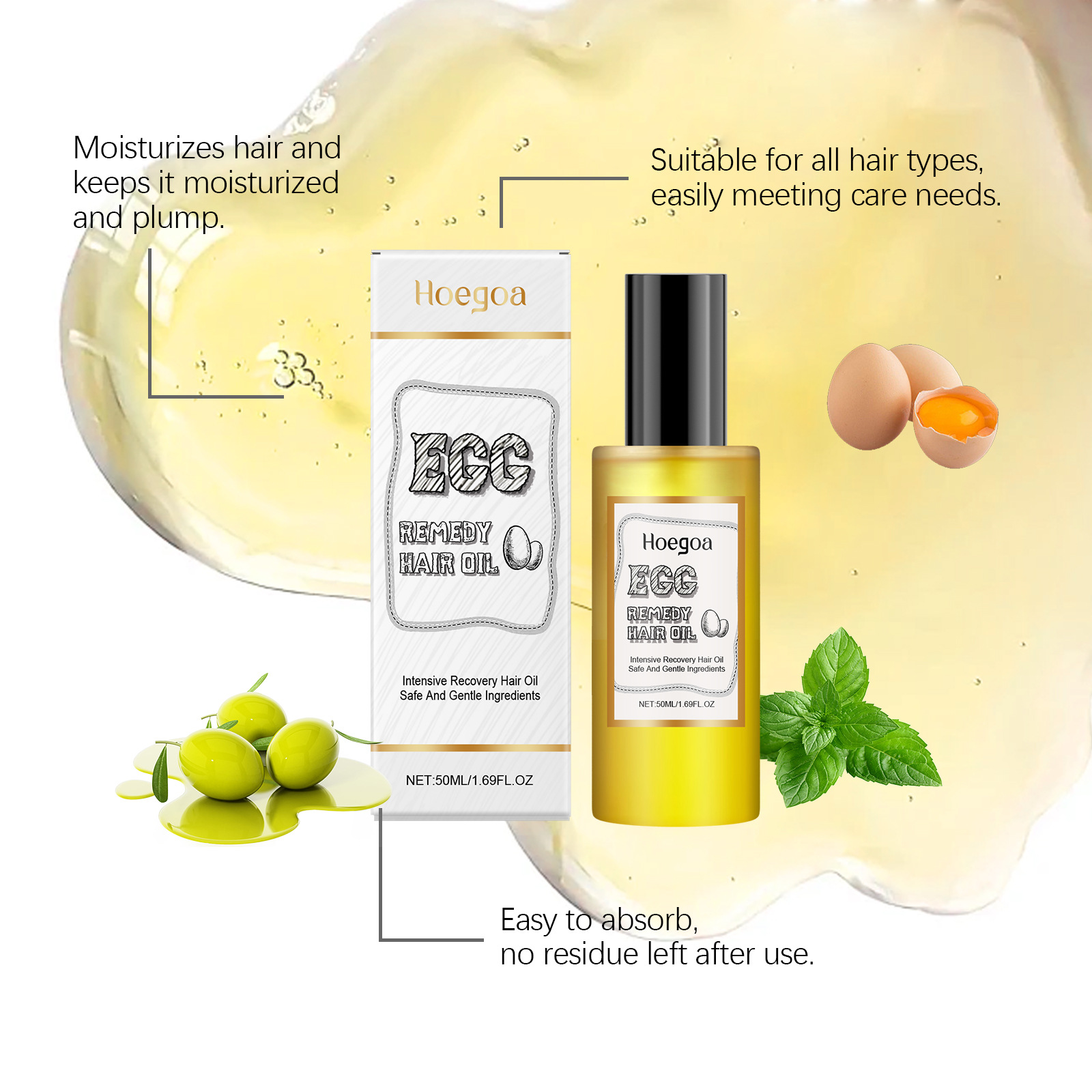Egg Remedy Hair Oil Restore So - огляд і ціна Hair Care Natural Products
